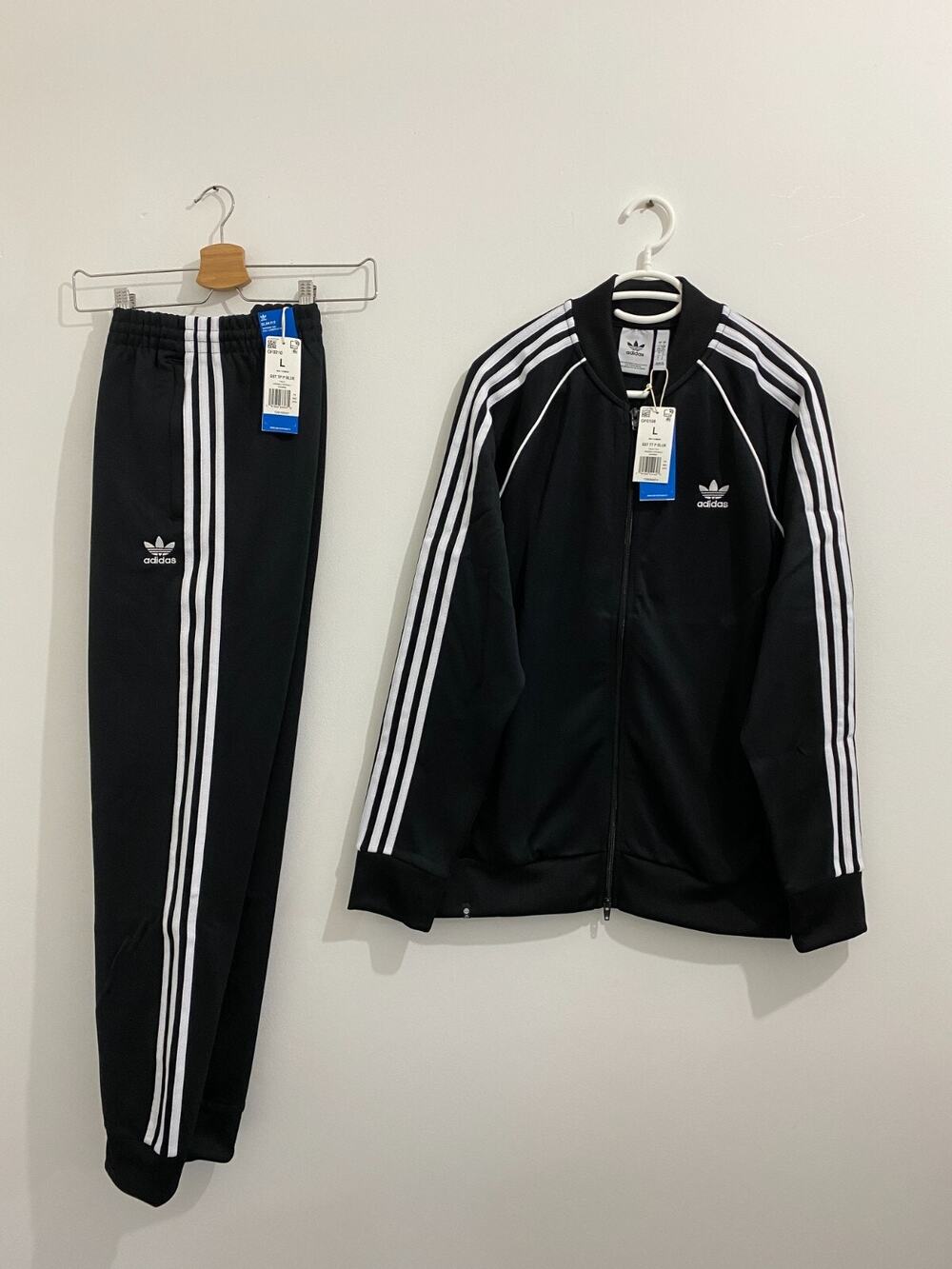 Adidas Originals Classics Superstar Tracksuit Black White Size L